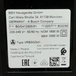 جاروبرقی بوش مدل BGS412000 | توان ۲۰۰۰ وات، مخزن ۲.۴ لیتری، بدون کیسه - Image 5